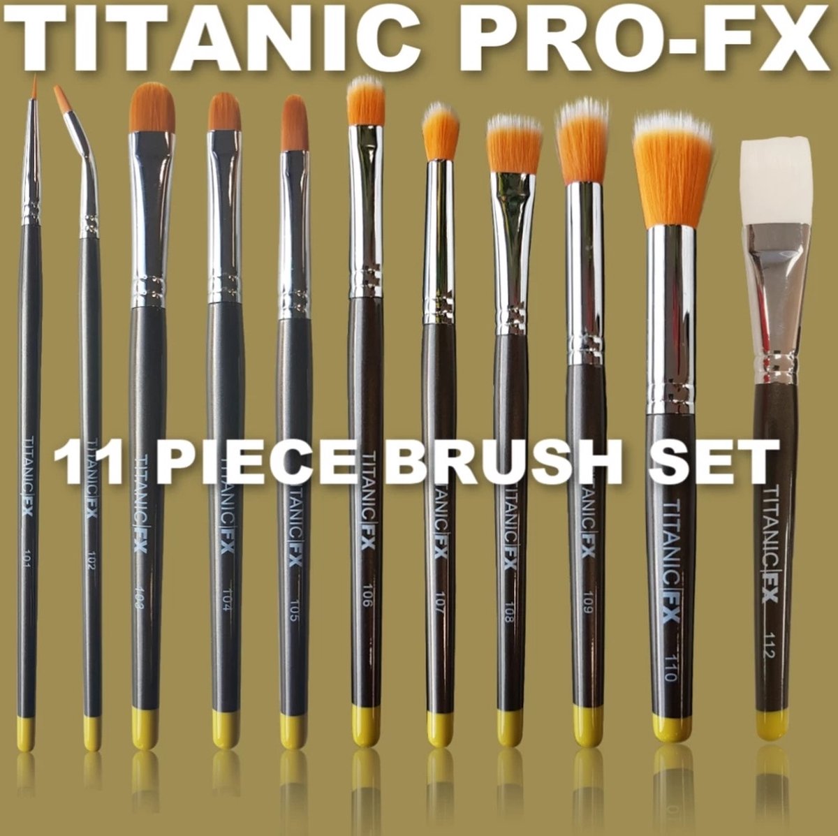 Titanic FX Brush Set (11 penselen) | Special Effects penselen